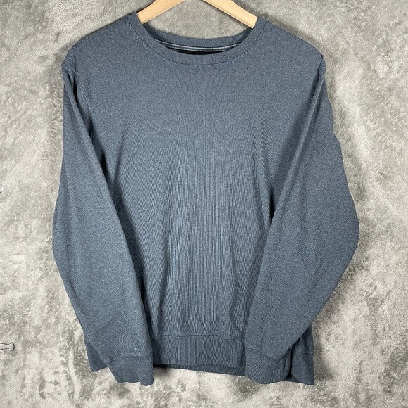 Boston Traders Pullover Men’s M Blue Long Sleeve Crewneck Casual Sweater - Picture 1 of 5